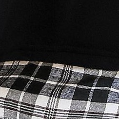 black white plaid