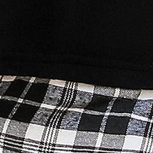 black white plaid