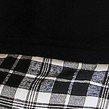 black white plaid