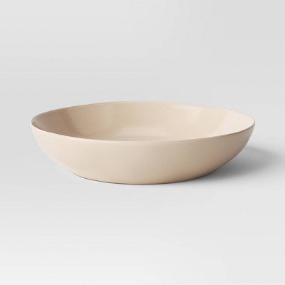 40.78oz Stoneware Aralia Organic Coupe Dinner Bowl Beige - Threshold™