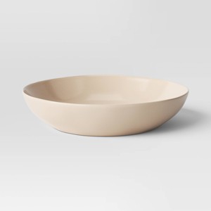 40.78oz Stoneware Aralia Organic Coupe Dinner Bowl Beige - Threshold™ - 1 of 3