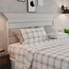 Color Sense 100% Cotton Percale Weave Double Brushed and Extra Warm Flannel Sheet Set - 3 of 4