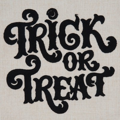 Natural Polyester Halloween Trick or Treat Table Runner