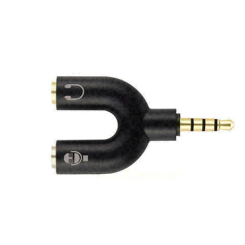 Sanoxy 2-Pack 3.5mm Stereo Audio Male To 2 Female Headphone Splitter Cable Adapter (Black), 2 of 4