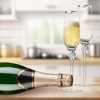 Berkware Crystal Champagne Flutes with Dazzling Rhinestone Design and Elegant Tone Rim -  9oz - 2 of 4