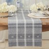Saro Lifestyle Modernist Woven Stripe Table Runner, 16"x72", Gray - 3 of 3