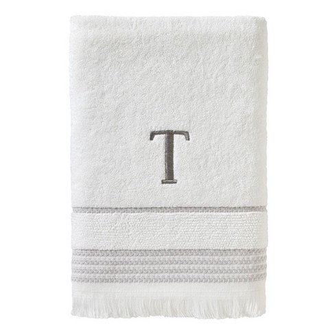 Skl Home By Saturday Knight Ltd Casual Monogram Bath Towel T 28x54