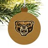 Oakland University Primary Logo Wood Christmas Tree Holiday Ornament - 4 of 4