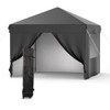 10x10FT Instant Pop Up Canopy Tent - Complete 4-Wall Commercial Shelter for Outdoor Events - 2 of 4