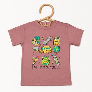 The Juniper Shop First Day Of School Chart Toddler Short Sleeve Tee - 1 of 2
