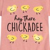 Girls' - Instant Message - Hey There Chickadee Fitted Short Sleeve Graphic T-Shirt - 2 of 4
