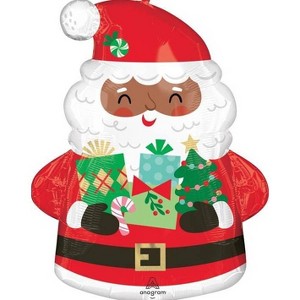 Anagram Pre-Inflated Helium Santa Claus Supershape Foil Balloon - 1 of 4