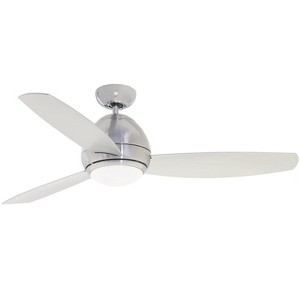 Luminance Kathy Ireland Home Curva 52" LED Indoor Ceiling Fan, 6-Speed Remote Control, Brushed Steel - 1 of 4