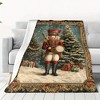 Lomsoe Christmas Nutcracker Print Flannel Blanket - All Seasons Soft and Warm Throw Blanket for Napping, Camping, Travel, Office - 4 of 4