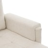 GlasFlength Sectional Sofas for Playroom Bedroom, ModernLuxe, Speicial Design Shape, Sofa Use to Rest, Read, White, 83.4"*56.7"*32.2" - 2 of 2