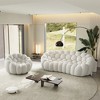 WJSHome 3 Seater Bubble Sofa and Single Seat Bean Bag Sofa, Comfy Mesh Fabric Upholstered Sofa for Living Room, Office, Apartment - 2 of 4