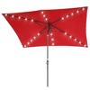 Sonkuki 10x6.5 ft LED Rectangular Patio Market Umbrella w/Tilt Adjustment - 2 of 4