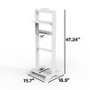 SEVOBAL Portable Garment Rack Clothes Valet Stand with Storage Organizer for Bedroom and Entryway, White, 16.93"*15.75"*47.24" - 2 of 4