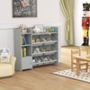 Infans 4-Tier Kids Toy Storage Organizer Bookshelf with 8 Toy Organizer Bins Door - 3 of 4