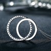 Linked Circle Pendant Necklace for Women Together Love Faith Ginger Lyne Collection - 3 of 4