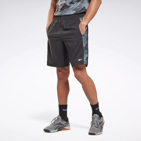 Reebok Training Camo Woven Shorts Mens Athletic Shorts Large Night Black :  Target