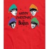 Men's - The Beatles - Happy Christmas Festive Santa Hats Short Sleeve Graphic T-Shirt - 2 of 4