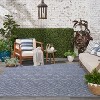 Nourison Versatile Solid Diamond Indoor Outdoor Flatweave Area Rug - 2 of 4