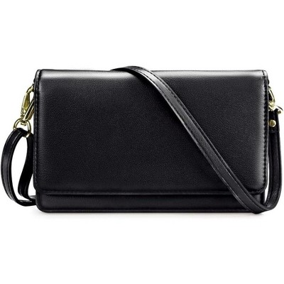 Crossbody Bag for Women with Credit Card Slots Lightweight Leather Wristlet Wallet