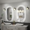 pmir Super Bright 192 LEDs/m LED Lighted Anti-Fog Tempered Glass Irregular Bathroom/Vanity Mirror with ETL & 3-Year Warranty - 3 of 4
