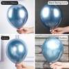PartyWoo Balloons Metallic Light Blue Baby 18 12 10 5 Inch 100 pcs - 3 of 4