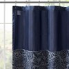 PAGED 72x72 Inch Shower Curtain Modern Jacquard Shower Curtain with Paisley Motif for Bathroom, Machine Washable - 2 of 4