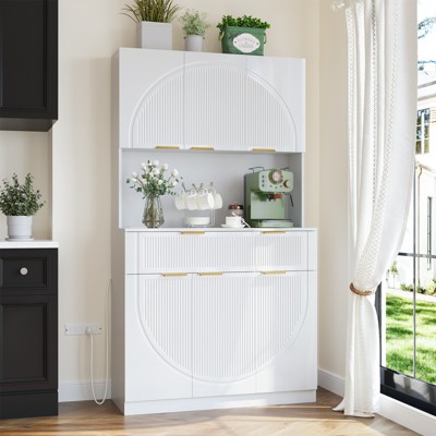 Buenhomino 71" Kitchen Pantry With Charging Station
