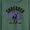 Women's - Teenage Mutant Ninja Turtles - Shredder Lights Lightweight French Terry Wide Neck Long Sleeve Shirt - 2 of 4