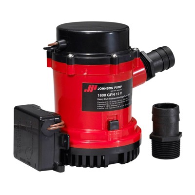 Johnson Pumps Automatic Submersible Bilge Pump 01674-001 Heavy-Duty with Ultima Switch