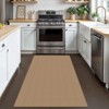 Itopfox Boho Woven Entryway Rug, Washable Non-Slip Rubber Backed Indoor Door Mat, Cotton Kitchen Floor Carpet for Foyer, Backdoor, Tan/Orange/Brown - 3 of 4