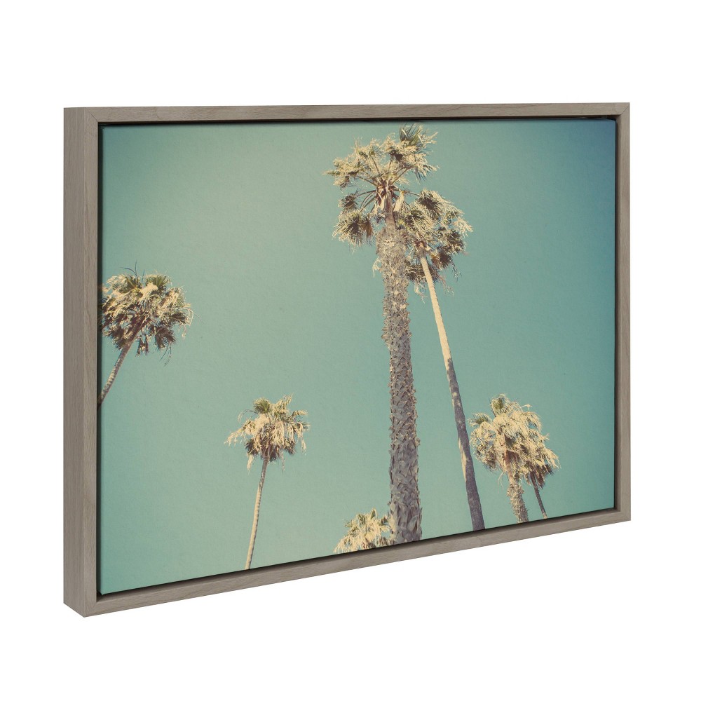 Photos - Wallpaper Kate & Laurel All Things Decor  Sylvie House on Beach Palm Trees(Set of 4)