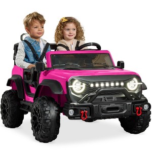 Best Choice Products Kids 24V 2-Seater Electric Ride-On Car Truck w/ Parent Control, Bluetooth, LED Lights - 1 of 4