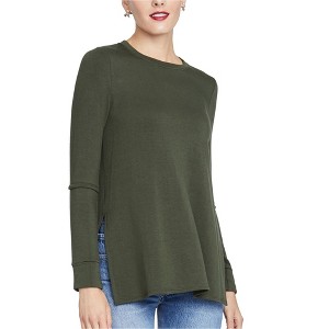 Rachel Roy Womens Split-Sleeve Basic T-Shirt - 1 of 1