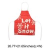 Unique Bargains Christmas Aprons Linen Red Beige 21.65"x26.77" 1Pc - 3 of 4