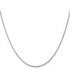 Black Bow Jewelry 1.6mm, 14k White Gold, Round Solid Snake Chain Necklace - 3 of 4