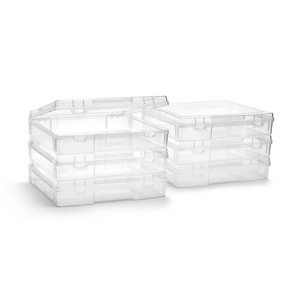 Sorbus Set of Clear Stackable Portable Project Case Fits 10"x12" - Snap-Tight Closure, Ideal for Board Games, Crafts, and Office Supplies - 1 of 4