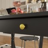 FUFU&GAGA Black Dining Table,Rounded Corners, Storage Drawer for Kitchen & Dining Rooms - 3 of 4