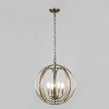 Yosemite Home Decor 4 Light Chandelier in Satin Brass Finish (17.7 x 17.7 x 19.7) - 2 of 4