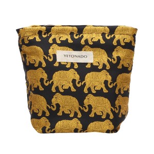 Unique Bargains Portable Elephant Handheld Makeup Bag 1 Pc - 1 of 4