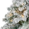 Nearly Natural 5-ft Flocked Rock Springs Spruce Artificial Christmas Tree with 150 Clear LED Lights - 3 of 4