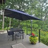 PURPLE LEAF Patio Umbrella with Base Outdoor Rectangle Large Cantilever Umbrella Heavy Duty Outdoor Market Umbrella for Garden Deck Backyard Pool - 2 of 4