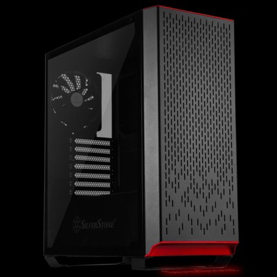 Black Steel ATX Mid Tower Case with Tempered Glass