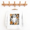 Ghost Floral Orange - Toddler Long Sleeve Graphic Tee and Youth Long Sleeve Graphic T-Shirt - 2 of 3