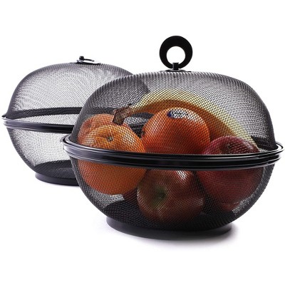 Farmlyn Creek 2 Tier Hanging Fruit Basket for Kitchen Storage (11.7 x