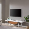 70.9" Modern TV Stand with Drawer and Sailboat-Inspired Display Shelf, Sea-Crossing Bridge Shaped Media Console Table, Entertainment Center - 4 of 4